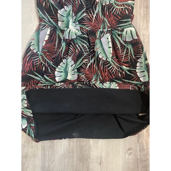 Madewell Silk Island Dress in Jungle Leaf Print Size 4 - Picture 8 of 12